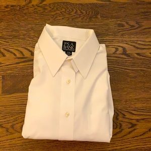 White Traveller’s Collection Joseph A Bank Dress Shirt